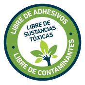 Libre de Adhesivos, libre de contaminantes, libre de sustancias tóxicas